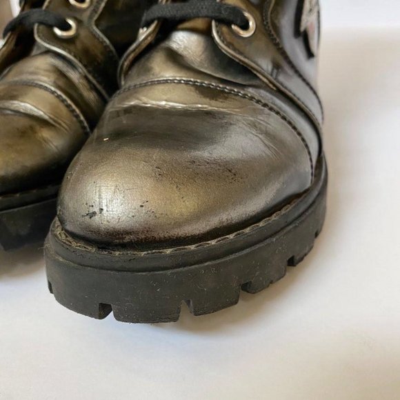 Ermanno Scervino Junior Combat Boot Patches 33 - Picture 8 of 13